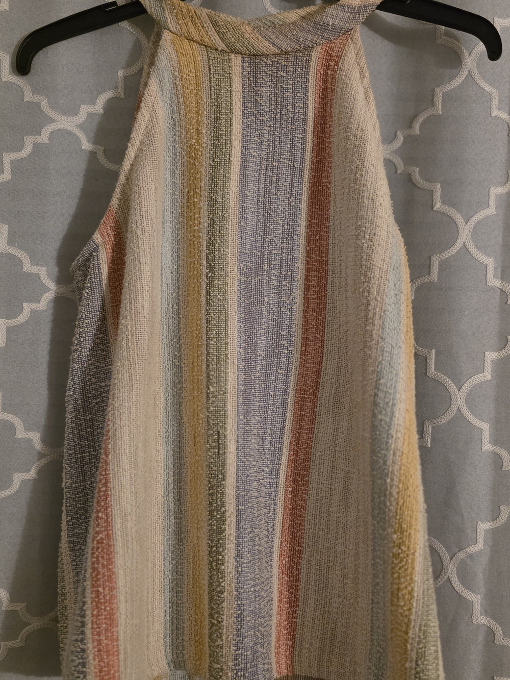 W5 Black Label Top with Pastel Stripe Edge